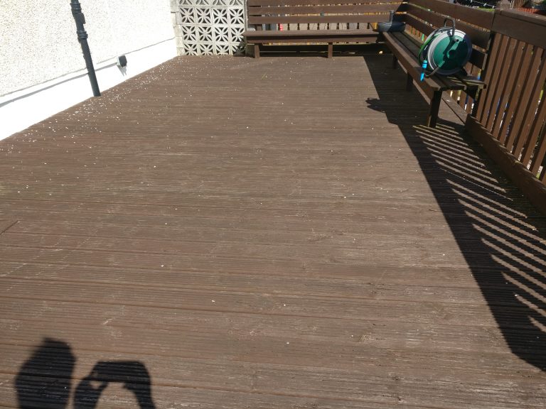 Should you jet wash composite decking